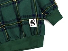 Mini Rodini green check sweatshirt